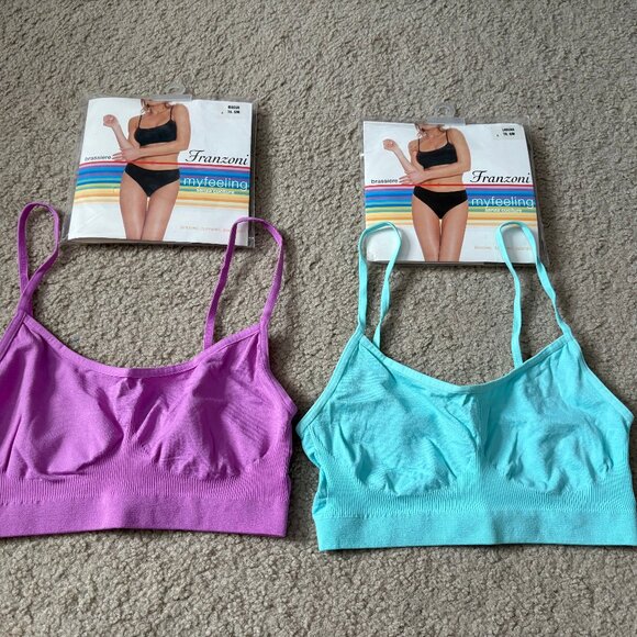 NEW in original packaging, 2-pack wirefree bralettes, size S/M - Picture 10 of 10